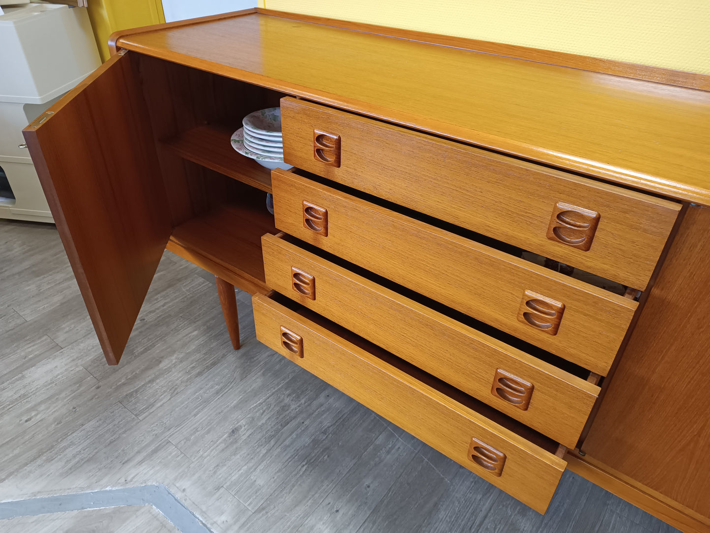 Enfilade scandinave KORSOR pour Ikea années 60 en teck.