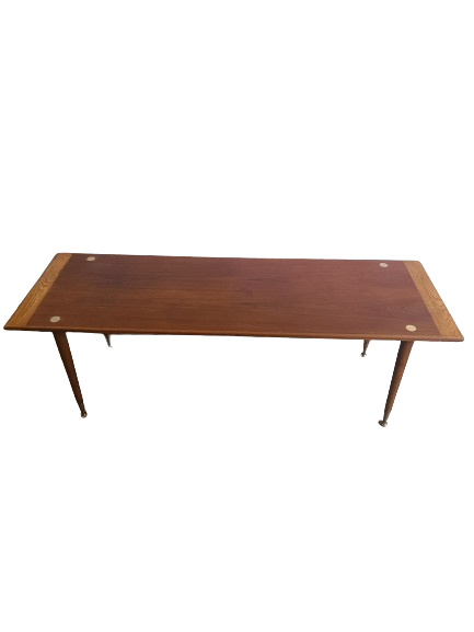 Table basse scandinave en teck et chêne années 60's