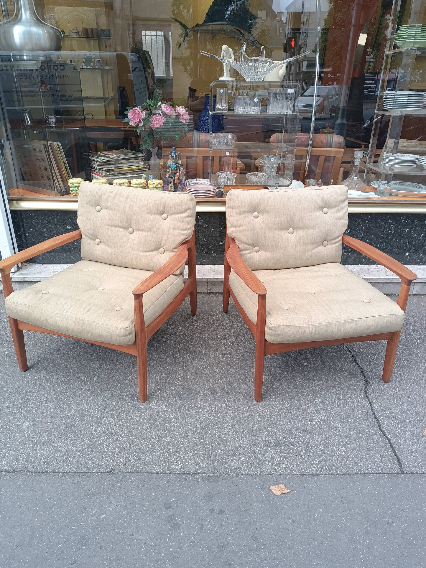 Paire de fauteuils scandinave design de Eugen Schmidt