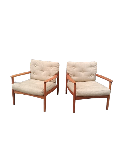 Paire de fauteuils scandinave design de Eugen Schmidt