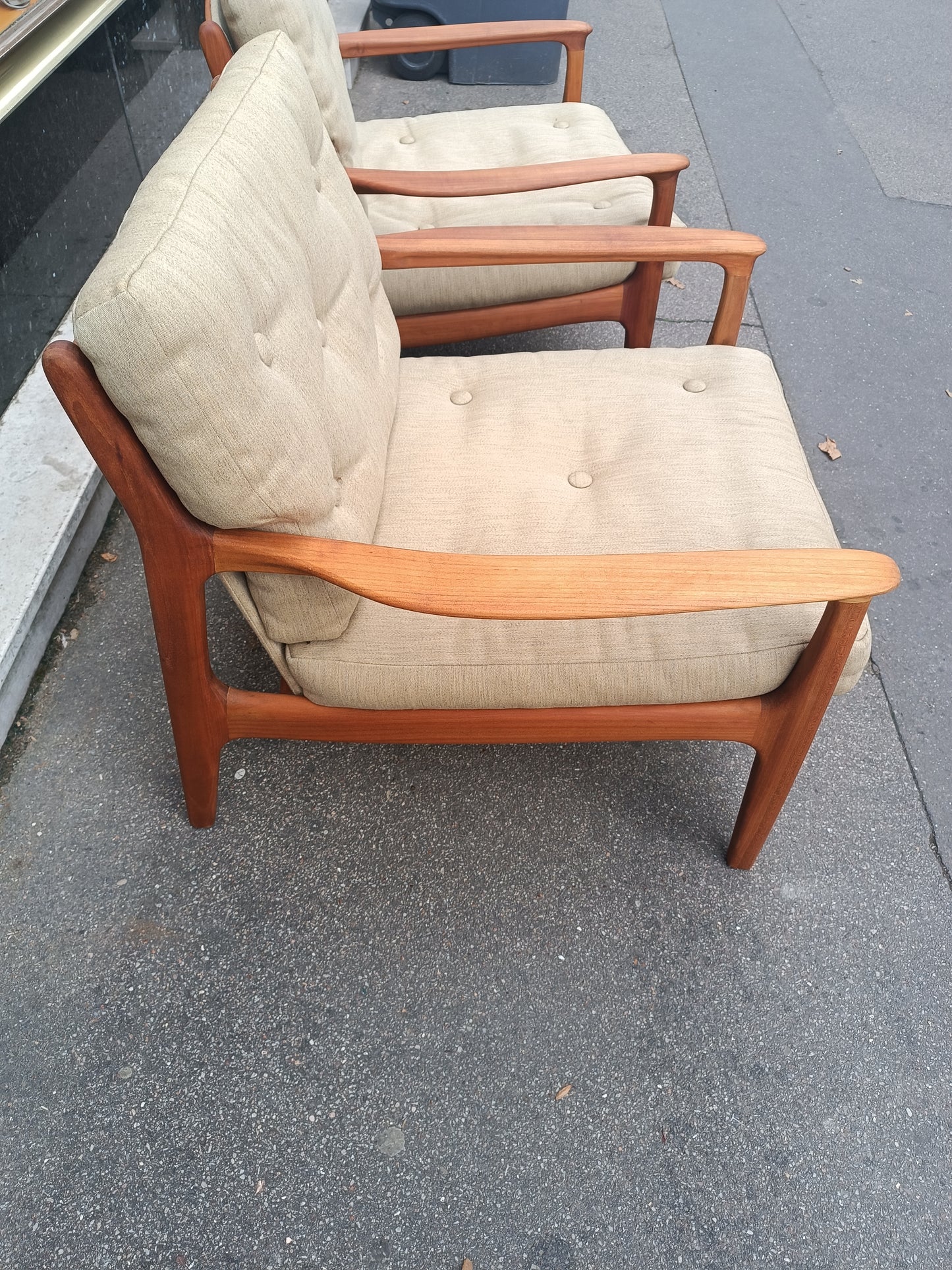 Paire de fauteuils scandinave design de Eugen Schmidt