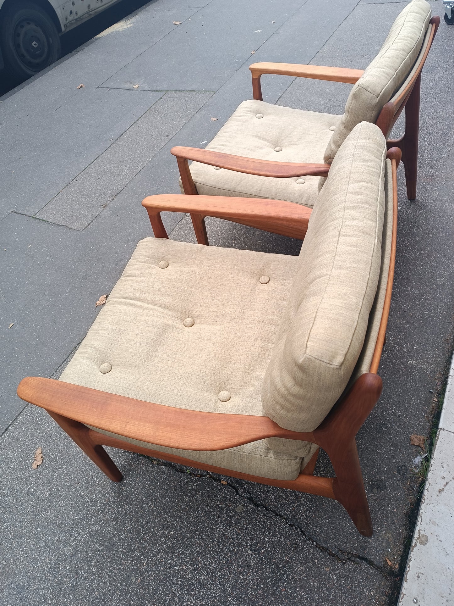 Paire de fauteuils scandinave design de Eugen Schmidt