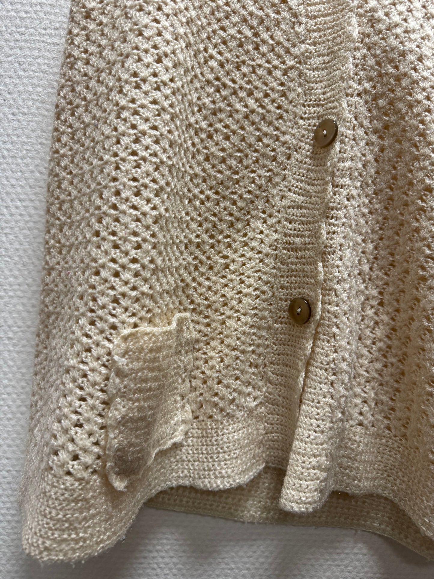 Cardigan beige 70s