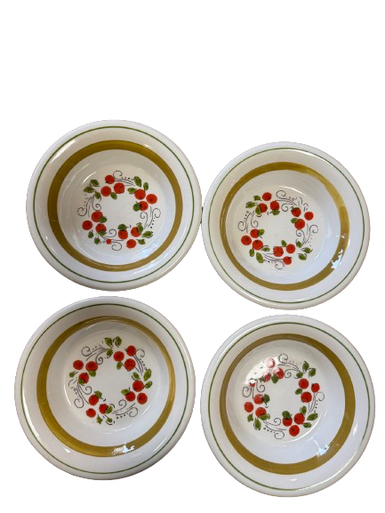 Assiettes creuses à motifs