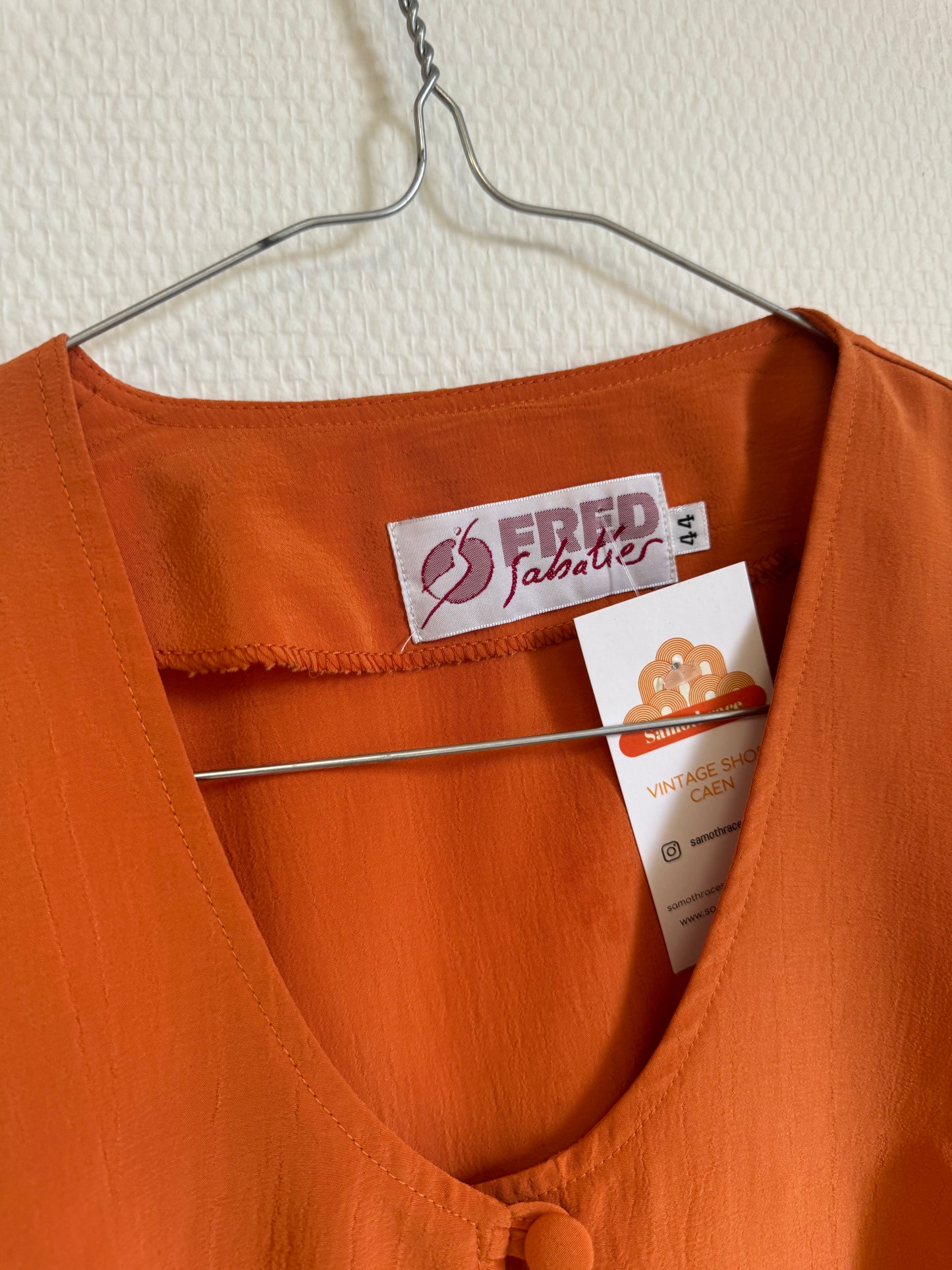 Chemise orange