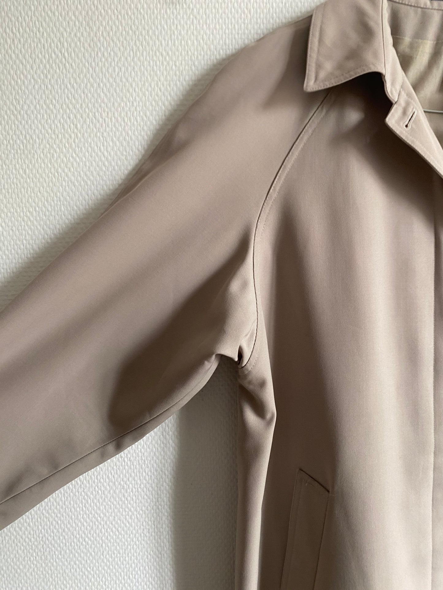 Veste longue beige