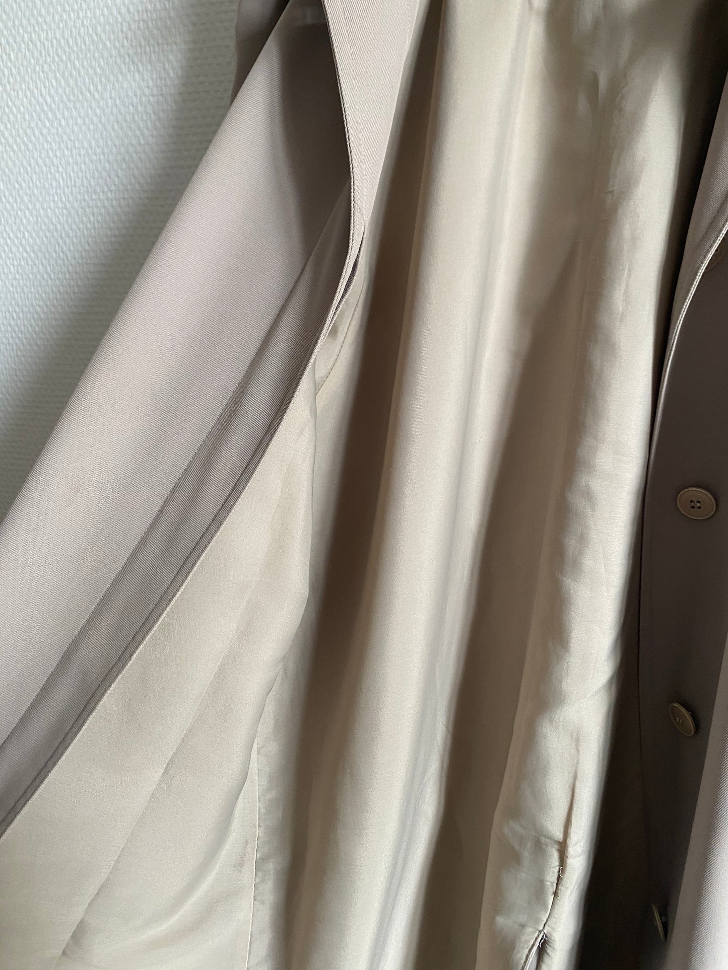 Veste longue beige