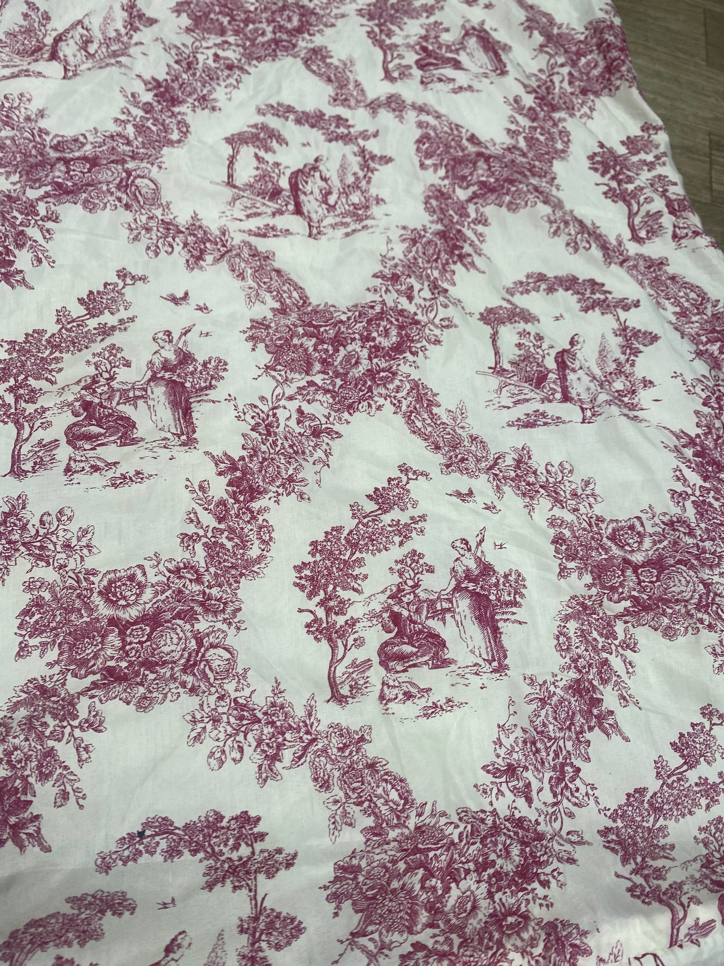 Couverture toile de jouy