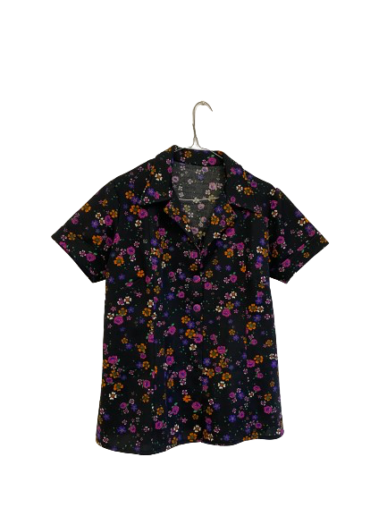 Chemise à fleurs 70s