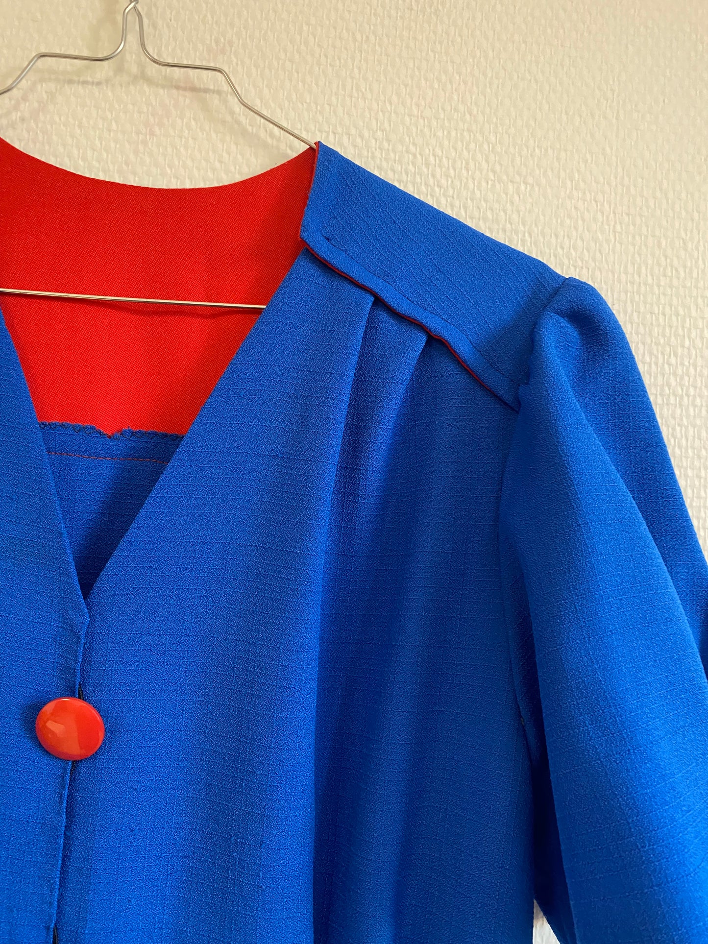 Robe bleu 80s