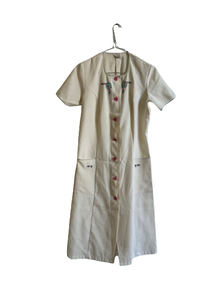 Robe brodée 70s