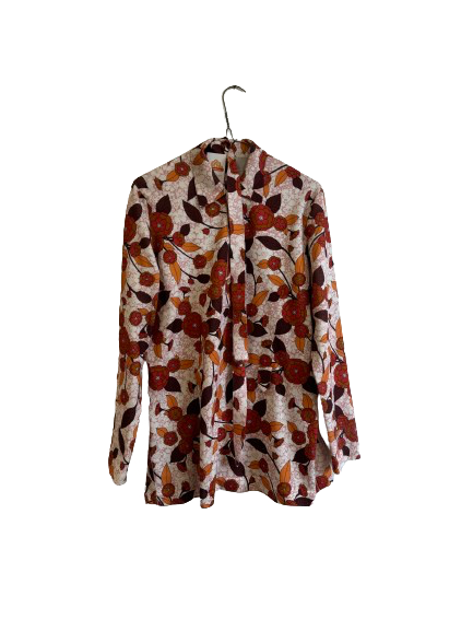 Blouse à fleurs 70s