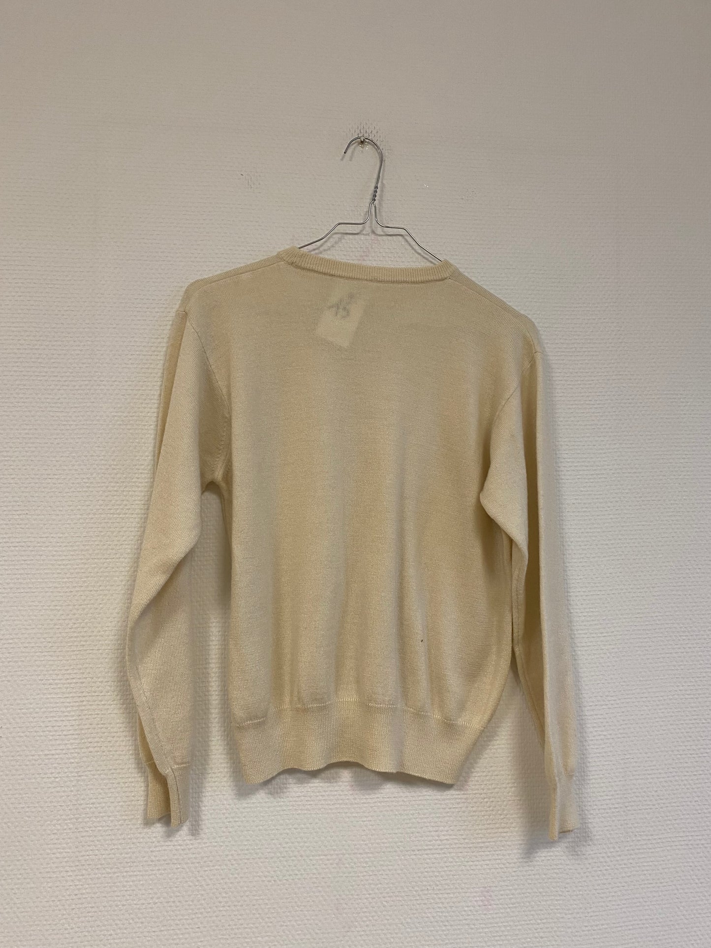 Pull crème en laine