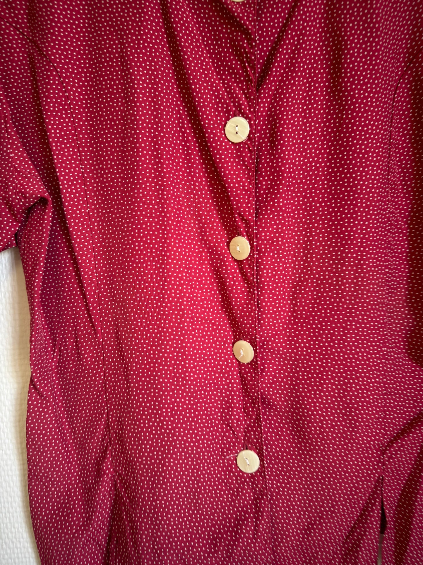 Chemise à pois 80s