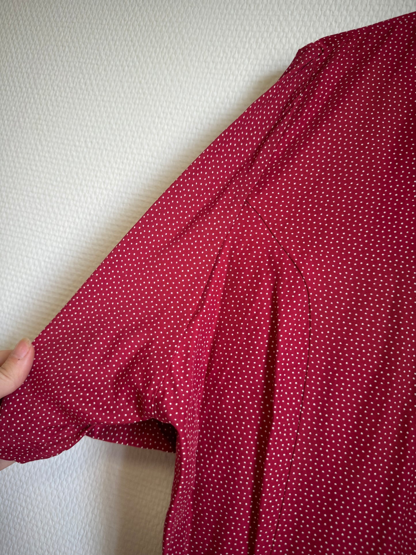 Chemise à pois 80s