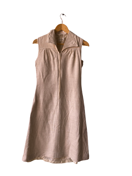 Robe longue beige