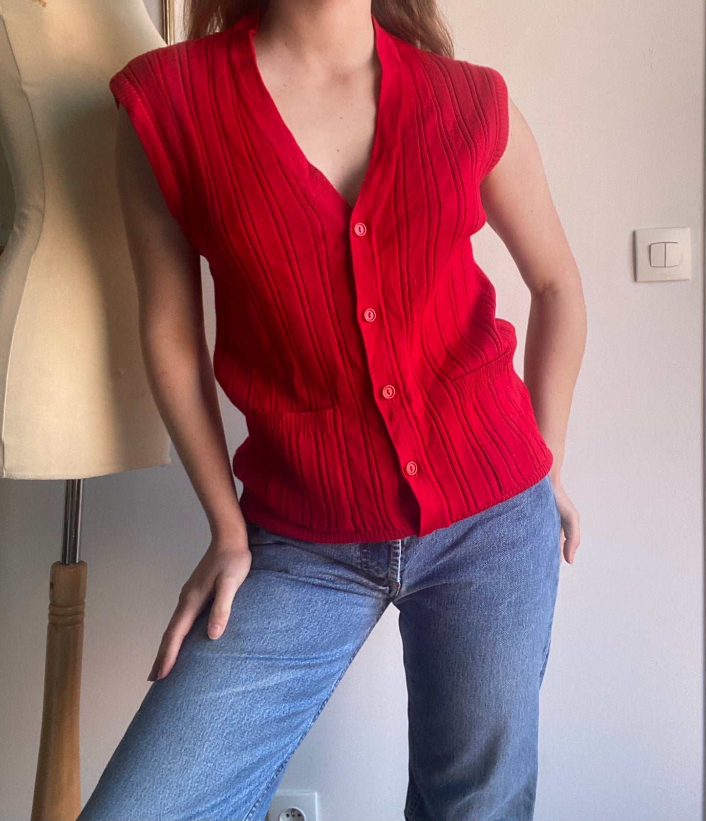 Cardigan sans manche