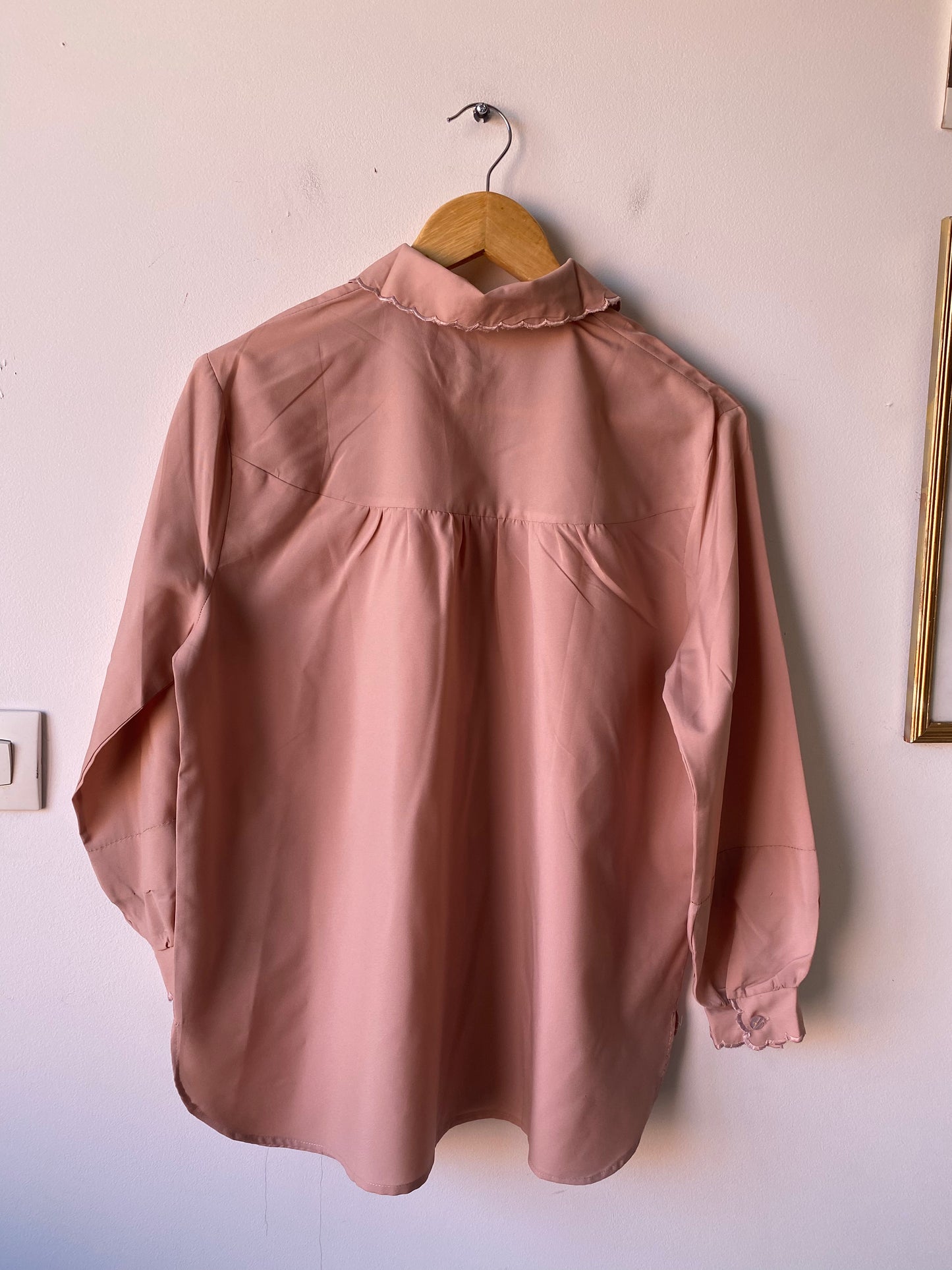 Chemise brodée 80s