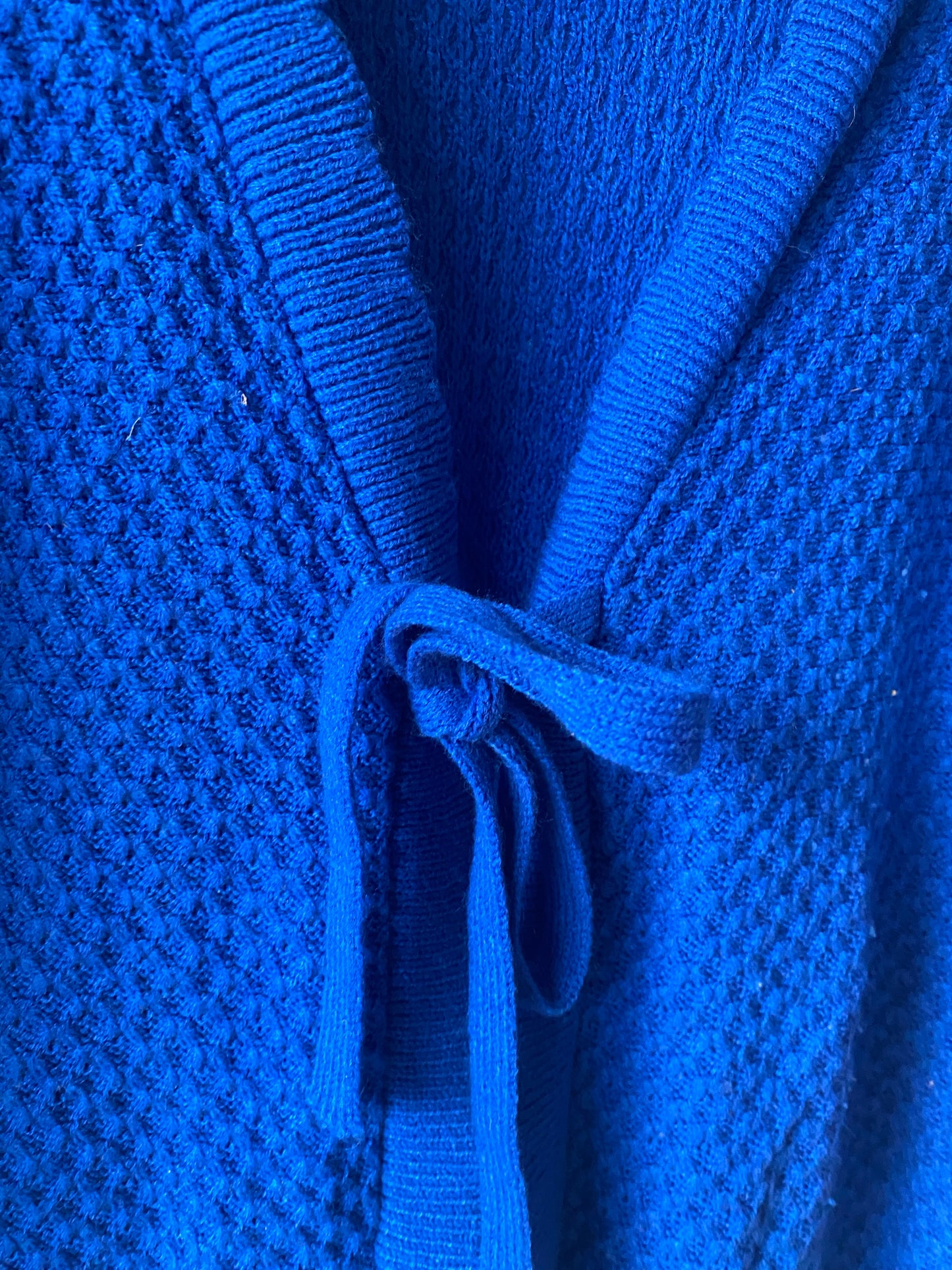 Cardigan bleu 70s